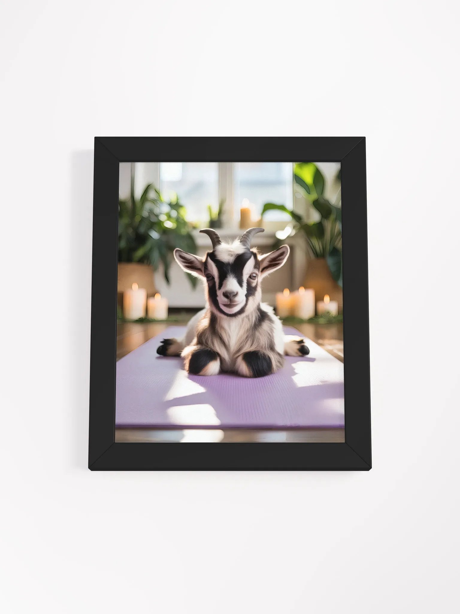 Yoga Goat Zen Moment Framed Poster product image (2)