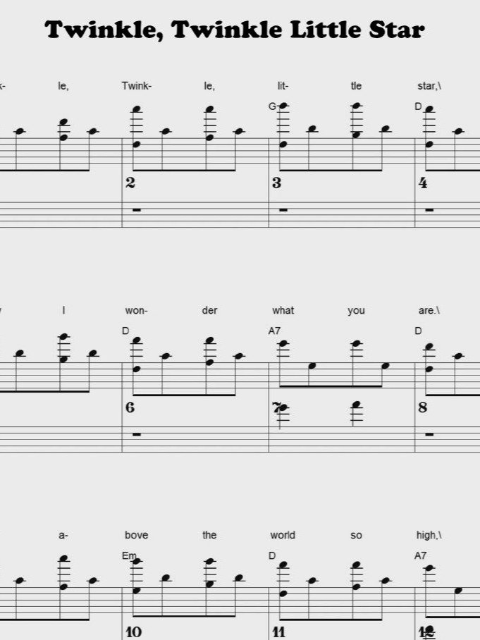 Twinkle, Twinkle Little Star - CS - Piano sheet music product image (1)
