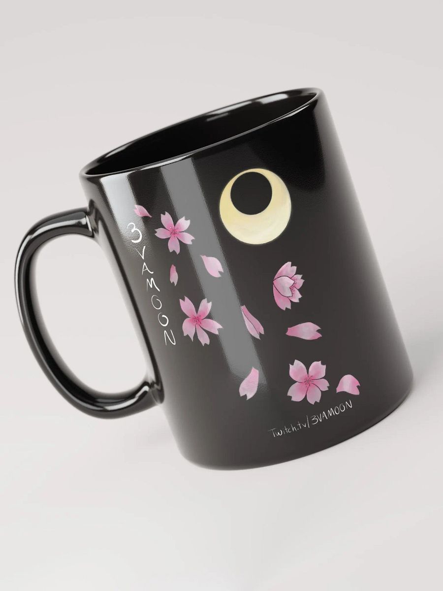 Sakura Moon black mug product image (4)