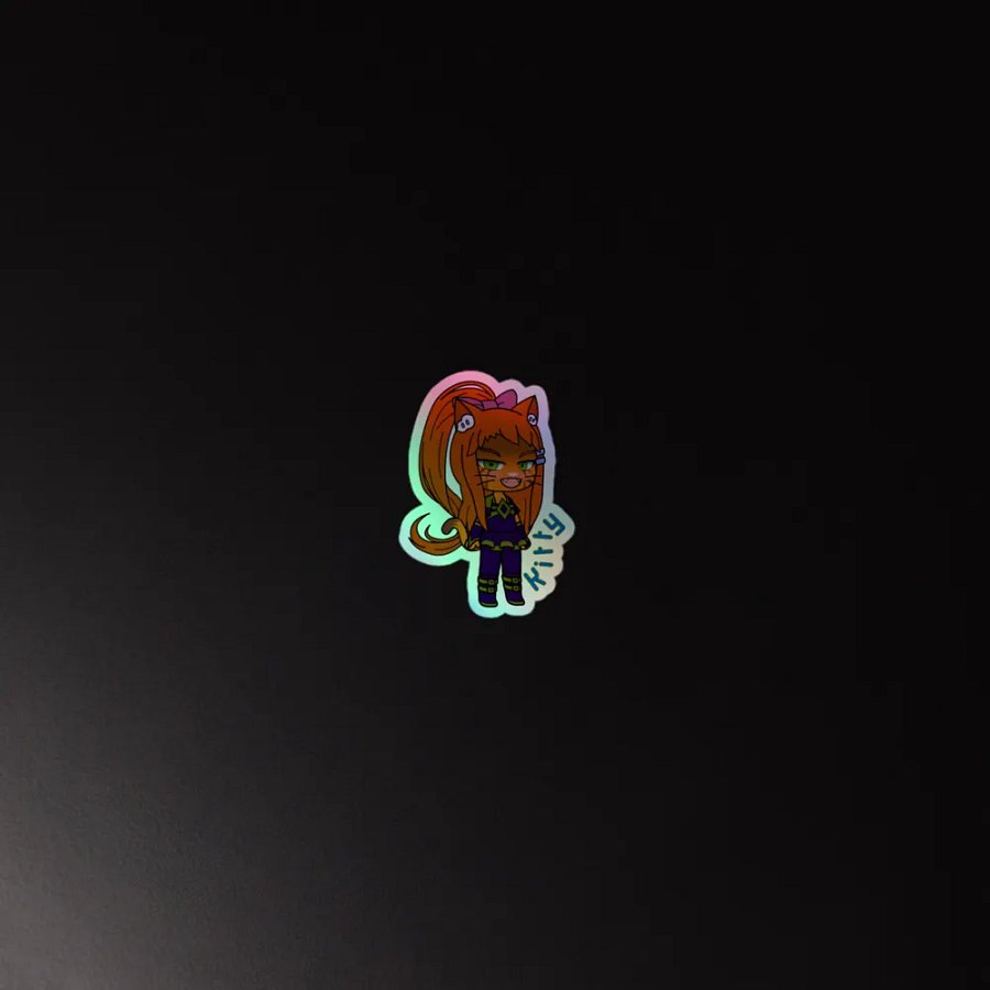 Kitty - Cosmic Cats - rainbow sticker product image (2)