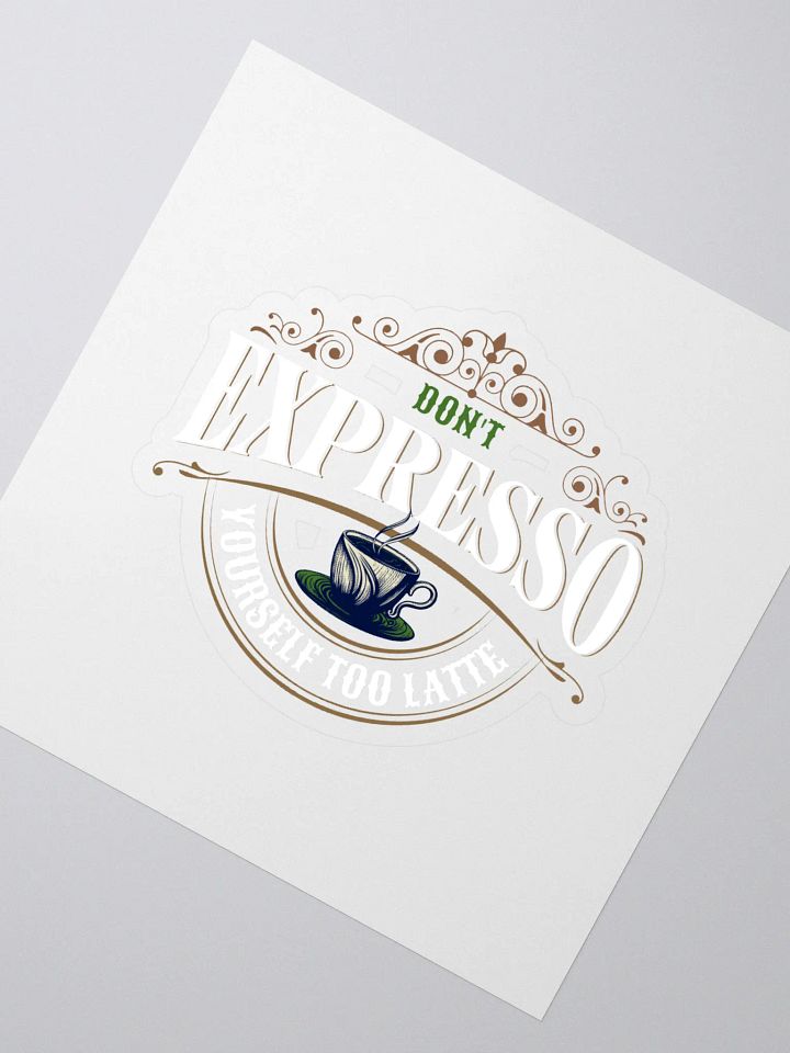 Vintage Expresso Cafe Stickers product image (2)