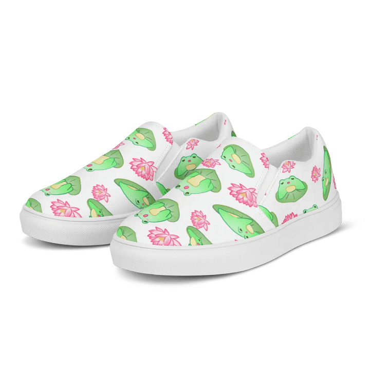 Kawaii Froggie Mens Slip On Shoes product image (1)