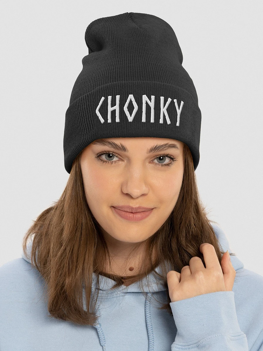CHONKY - Beanie White Embroidery product image (24)