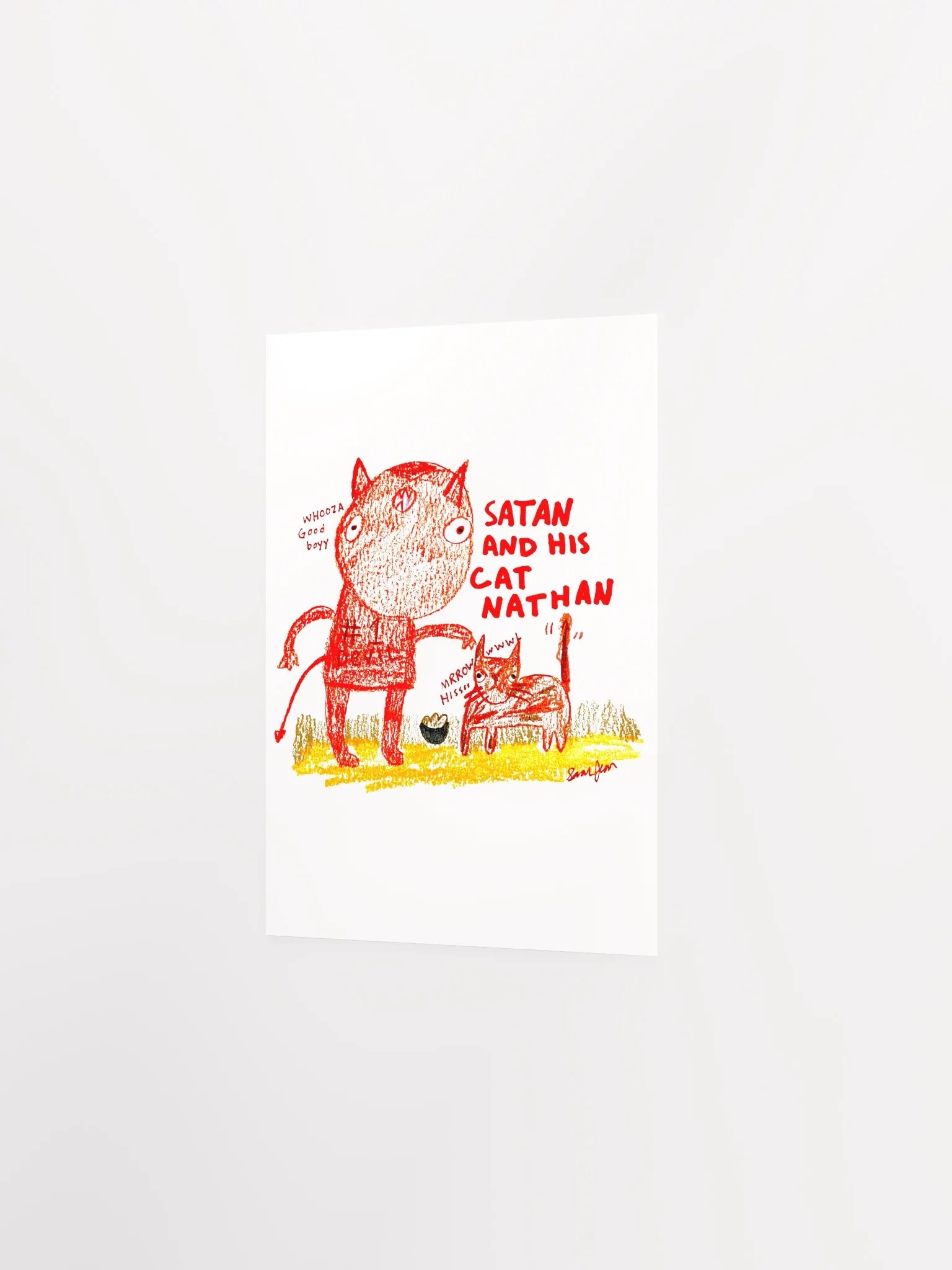 Satan and Nathan matte poster product image (2)