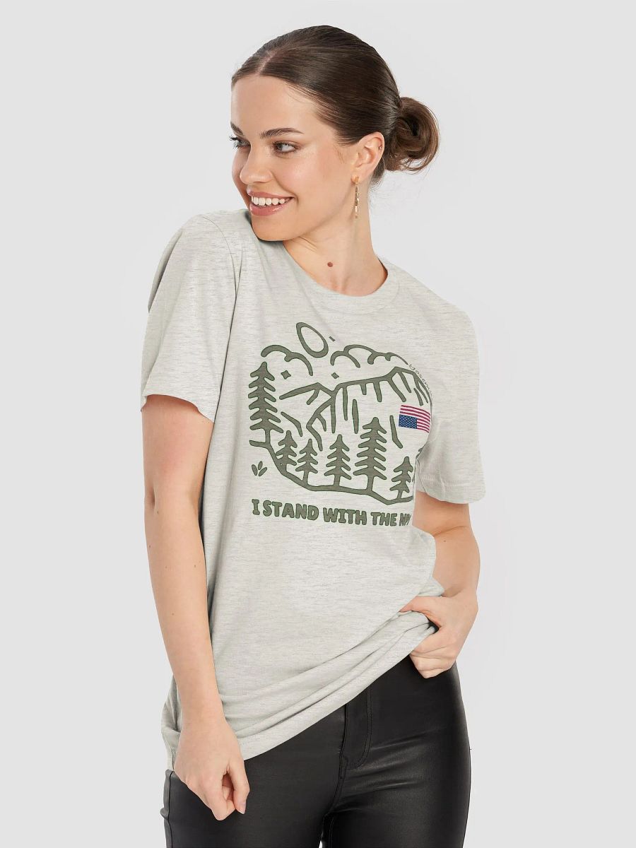 Yosemite Flag I Stand With NPS Comfort Fitted T-Shirt Alt National Parks Wear Resistance Rangers product image (8)