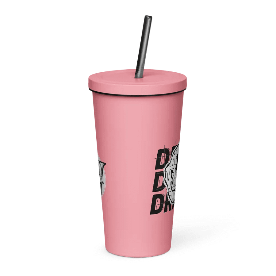 Vaso de acero inoxidable con pajita product image (1)