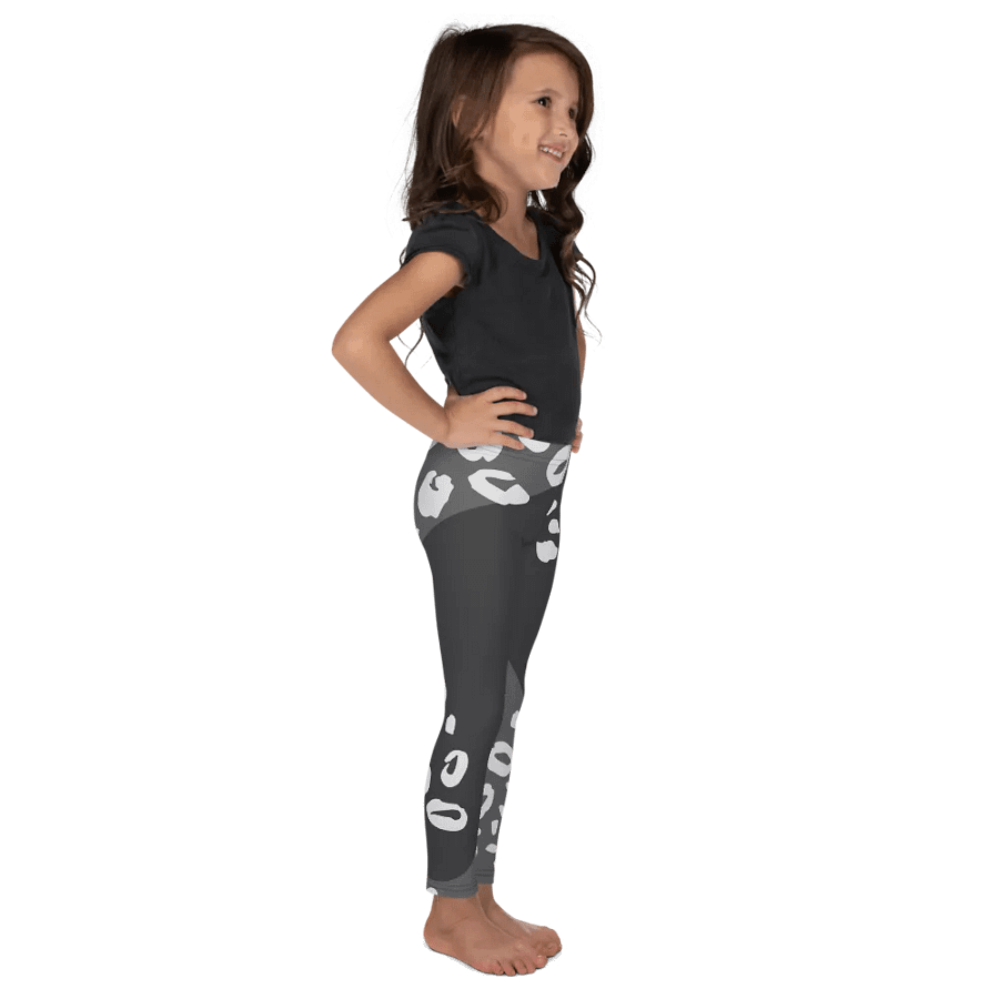 Grey Flowing Jungle Kids Leggings product image (6)