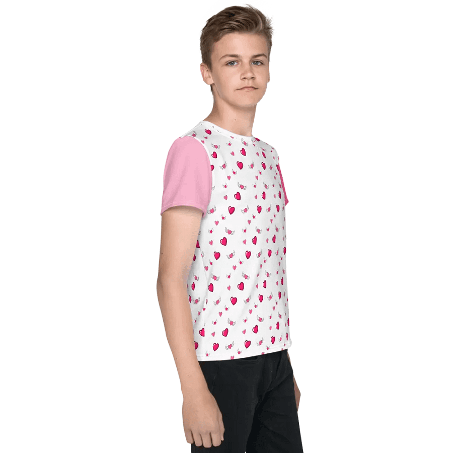 Hearts a Flutter Youth Crew Neck Tee product image (4)