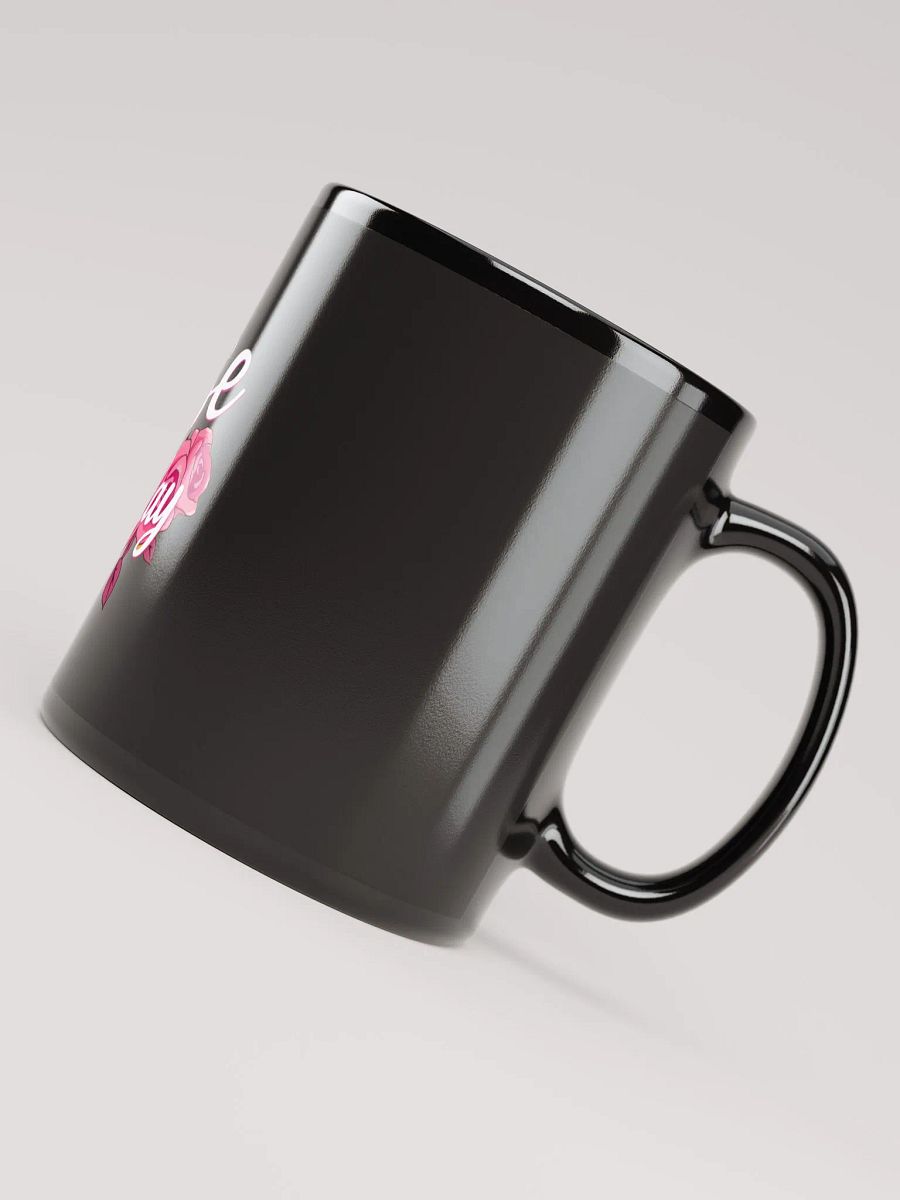 Rose All Day Black Glossy Mug product image (8)