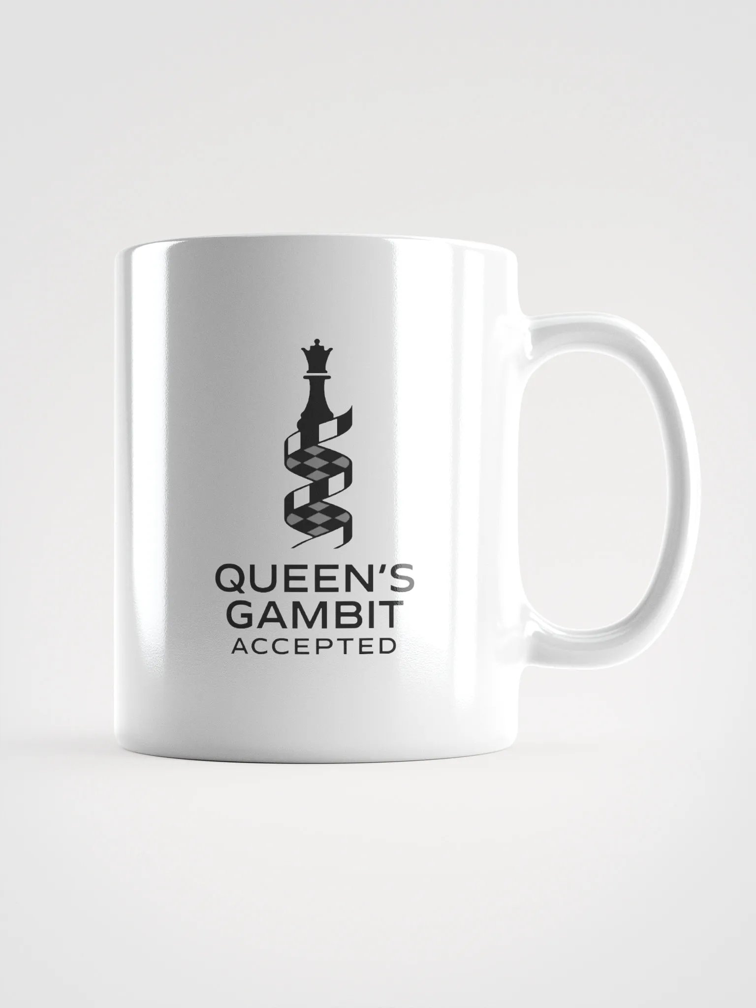 Queen's Gambit Accepted - White Glossy Mug product image (1)