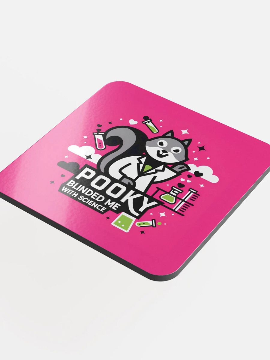 Coaster or micro art piece: pooky blinded me with science pop art product image (4)