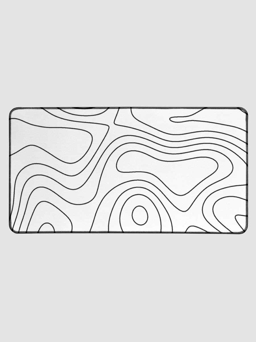 Ovenbird Large Gaming Mouse Pad with Stitched Edges, Minimalist Topographic Map product image (1)