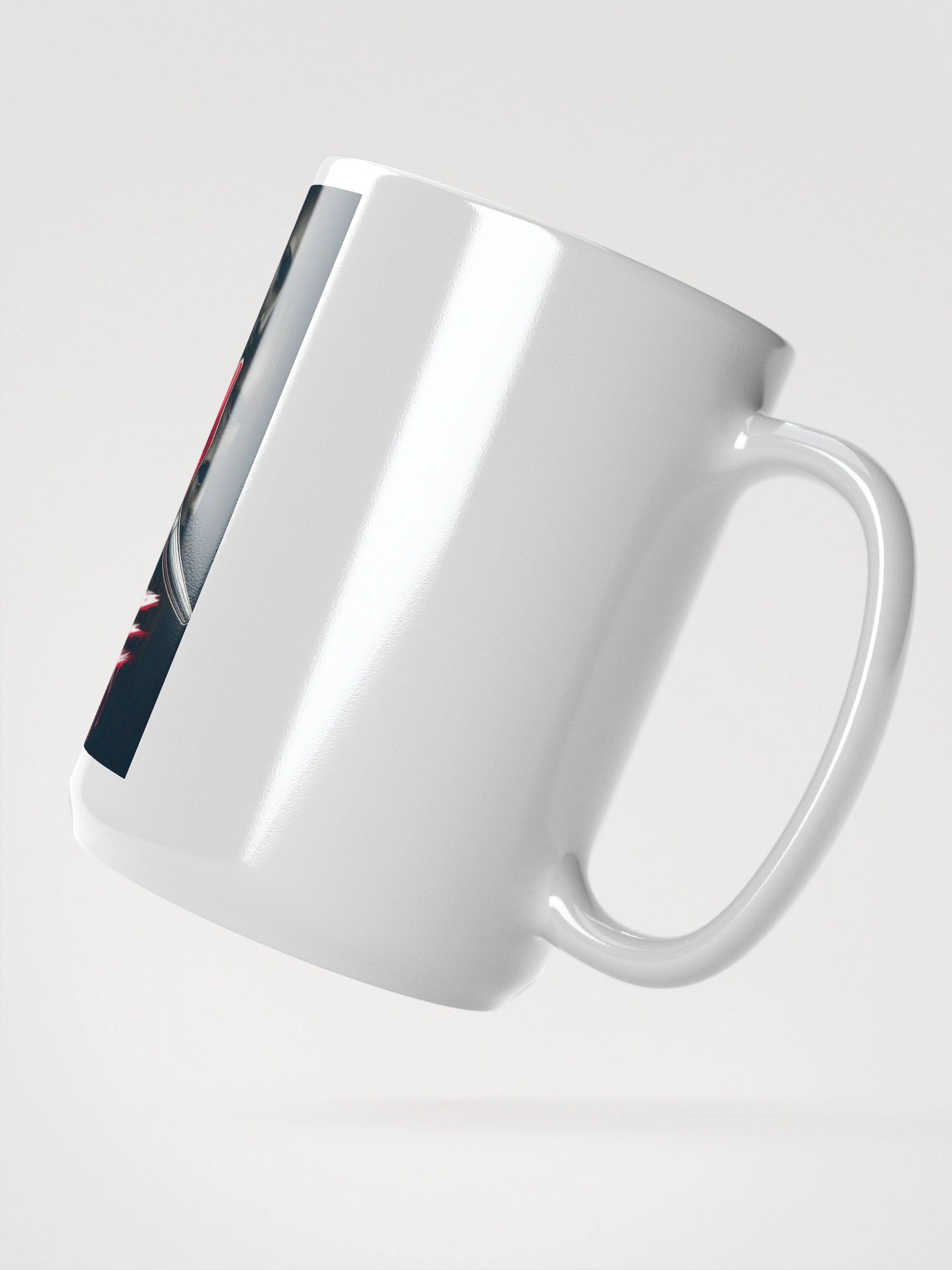 Feathered AD Logo White Glossy Mug product image (2)