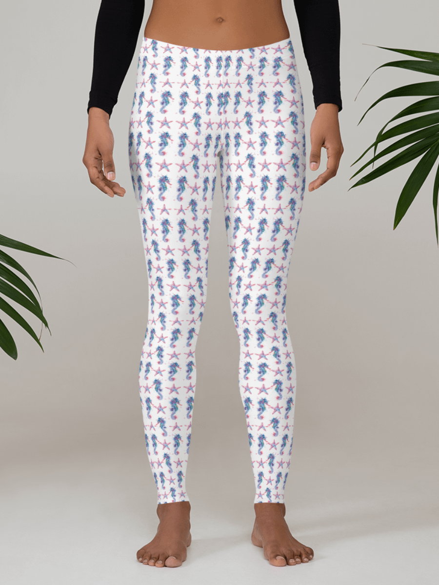 Colourful Seahorse And Starfish All-Over Print Leggings product image (1)
