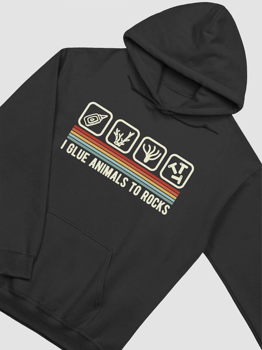 I Glue Animals to Rocks Hoodie | Hooded Sweatshirt for Saltwater and Coral Reef Aquarium Hobbyists product image (5)