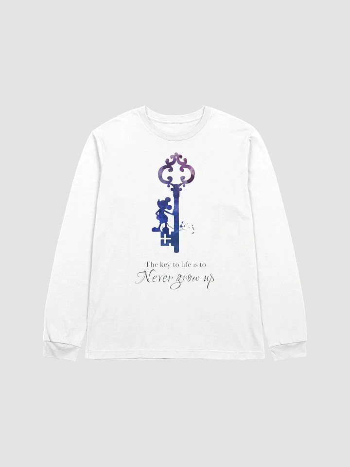 Vintage Key 'Never Grow Up' Long Sleeve T-Shirt product image (2)