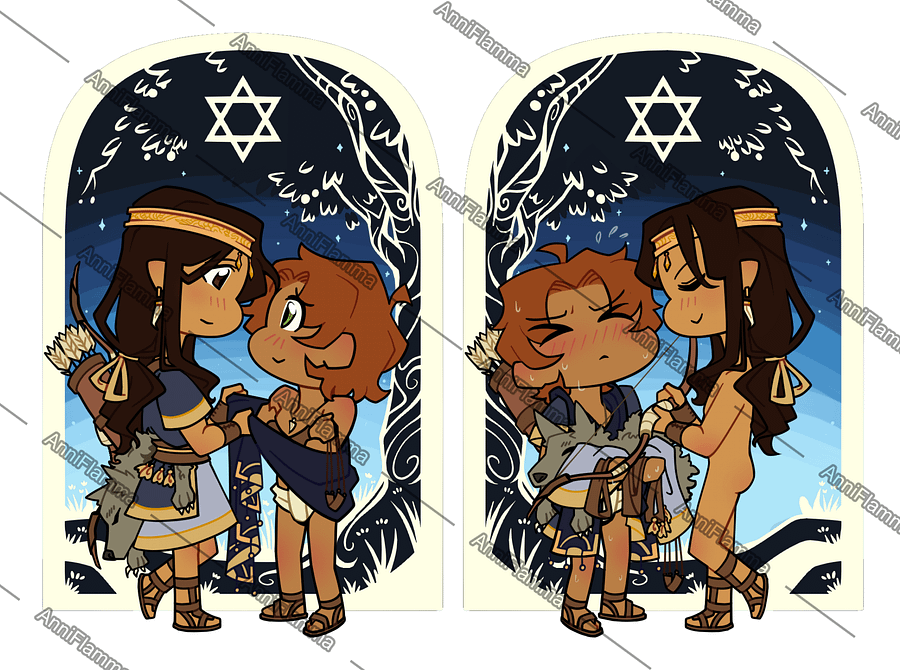David and Jonathan | Double-Sided Acrylic Keychain product image (3)