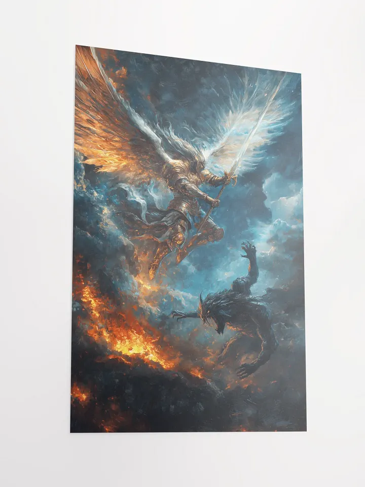 Fiery Battle Enhanced Poster product image (2)