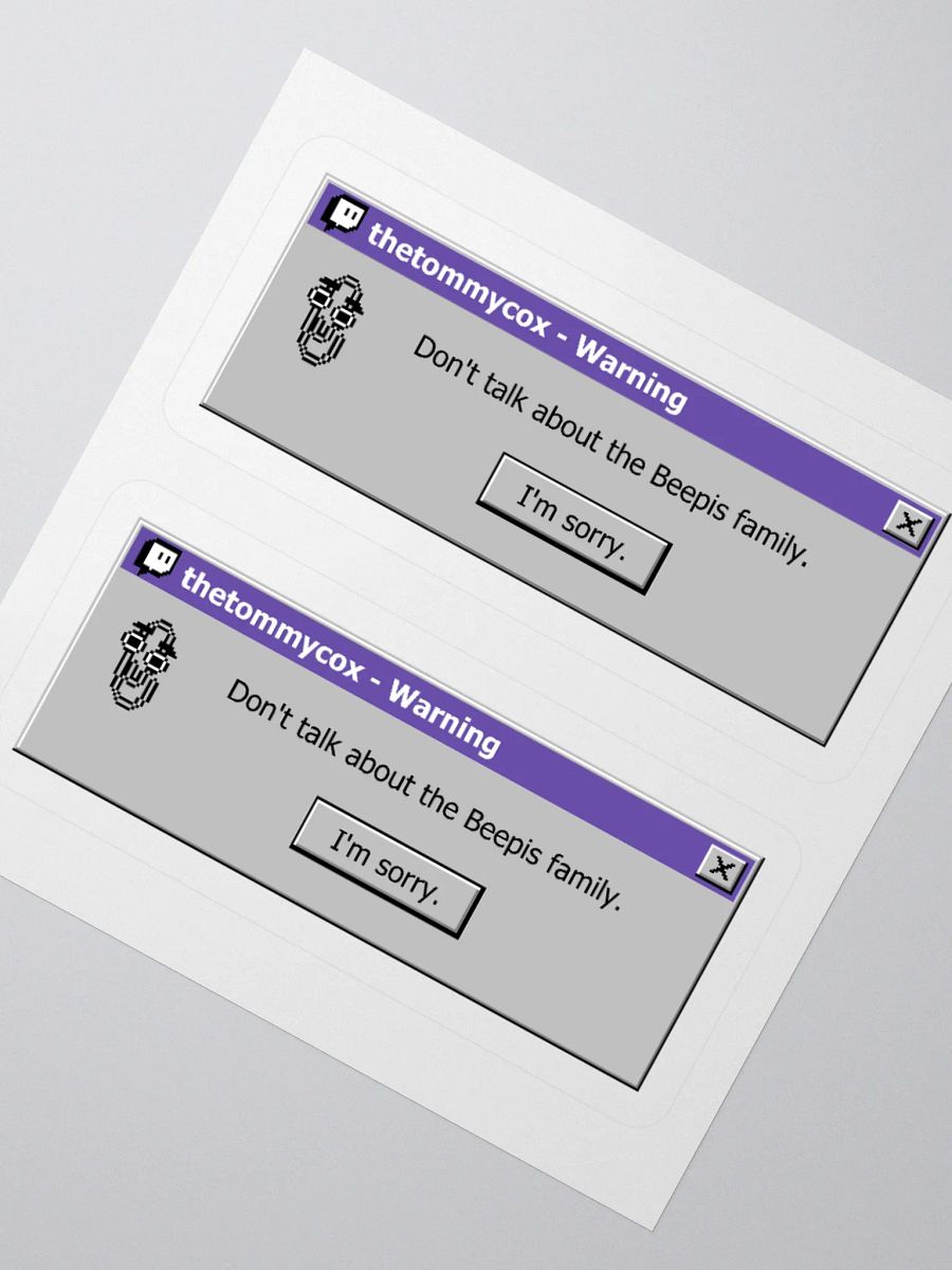 Warning Sticker product image (2)