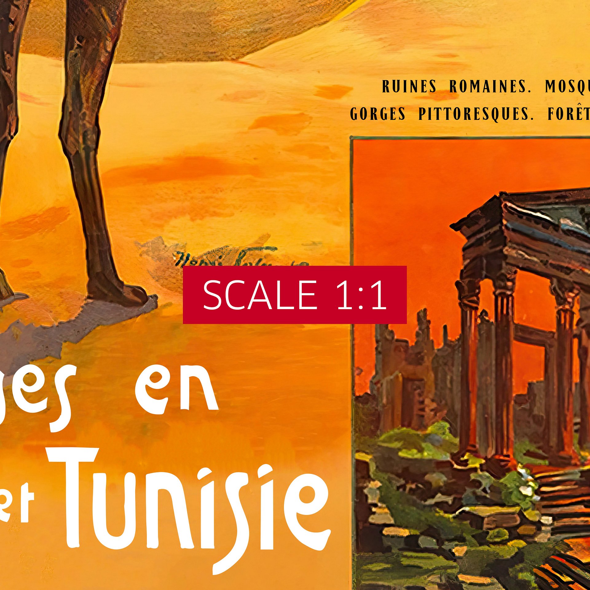 Algeria, Tunisia, 1910 — retro travel poster, vintage travel art print, retro travel wall art product image (5)