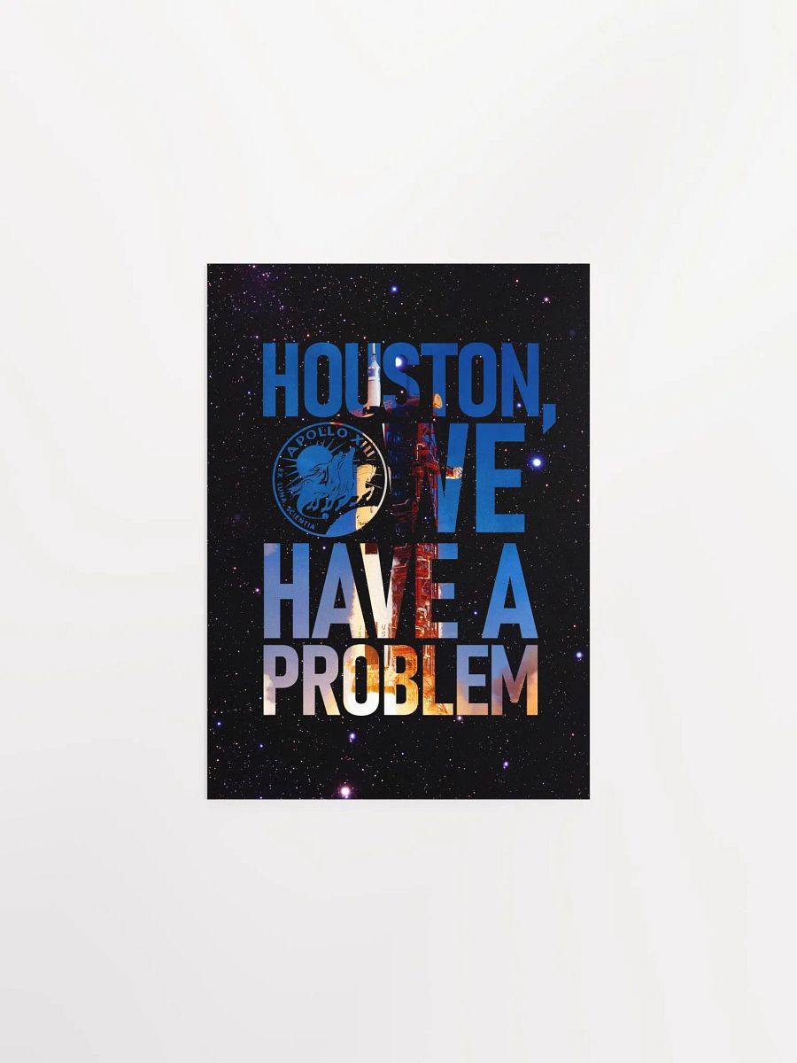 Houston, we have a problem / NASA, Apollo missions, Moon — space poster, science poster, space art, space collage product image (6)