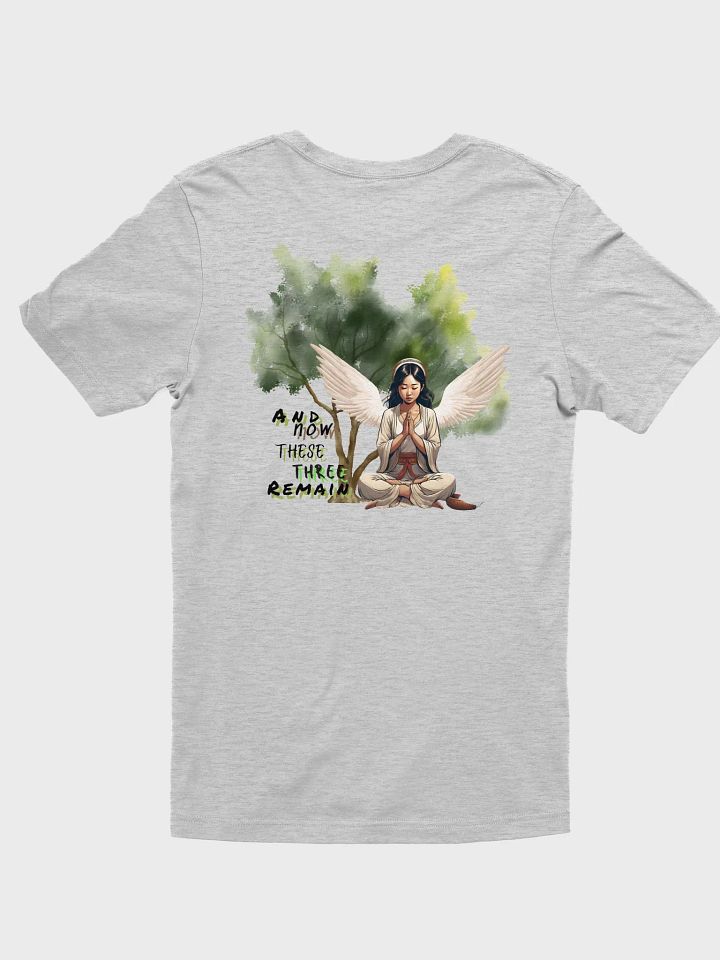 "Faith, Hope, Love" Winged Meditative Unisex T-Shirt product image (6)