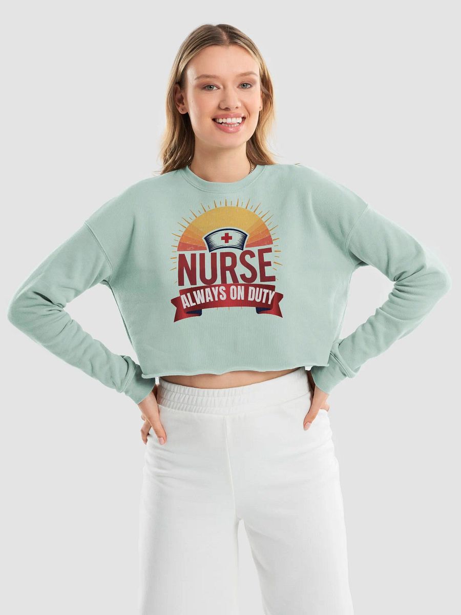 Nurse's Duty Fleece Crop Sweatshirt product image (26)