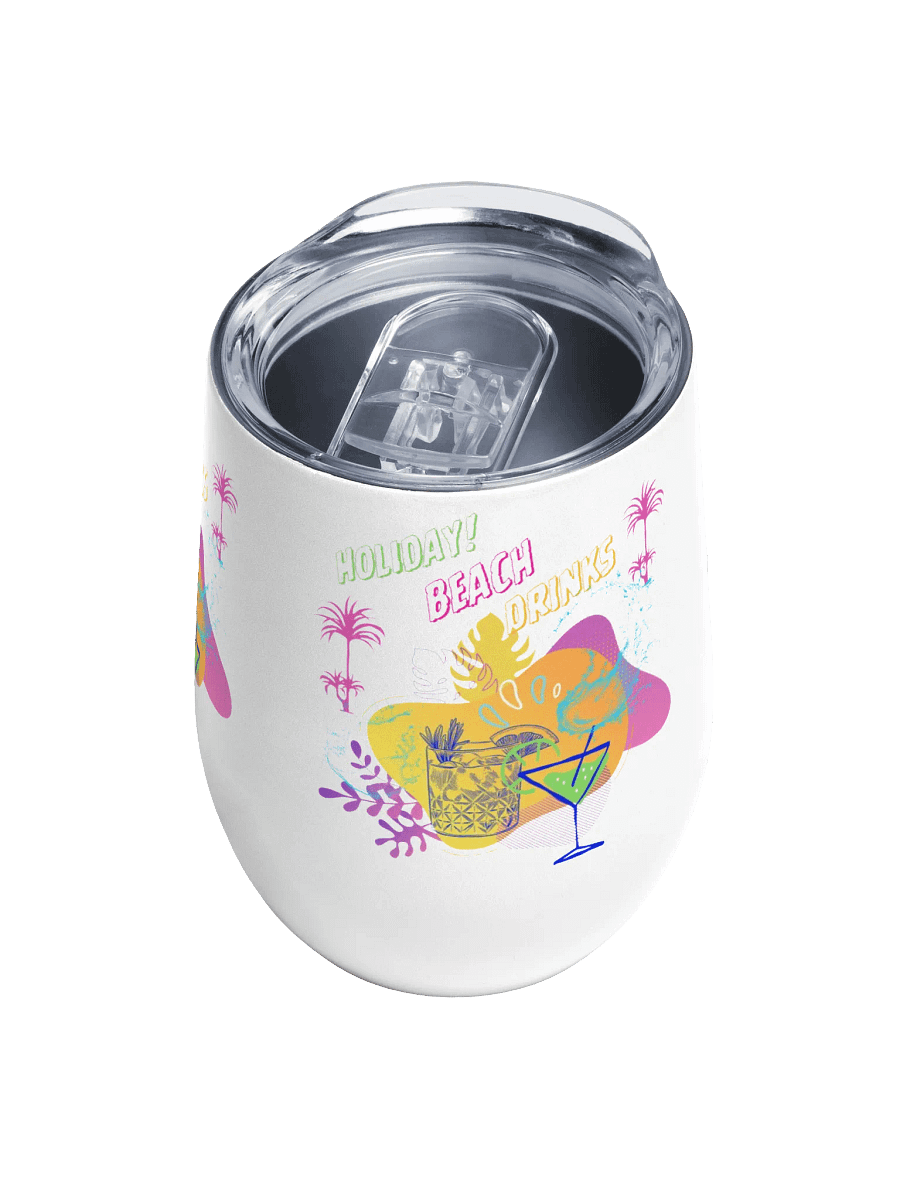 Tropical Vibes Wine Tumbler gift for sons daughters dads friends colleagues product image (4)