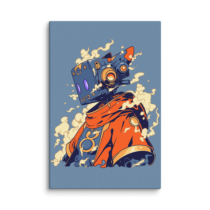"The Blue Wizard" – 12″ x 18″ Canvas Print product image (2)