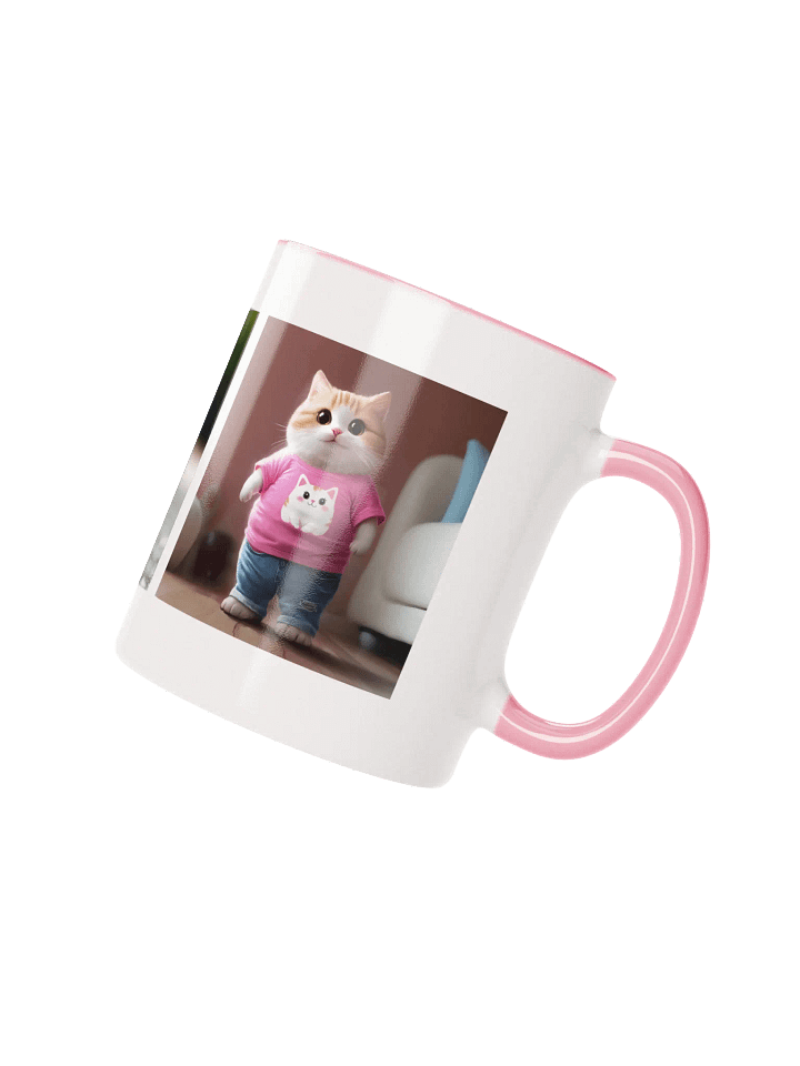 Whimsical Feline Fashion Ceramic Mug / pet.dance.lovers product image (2)