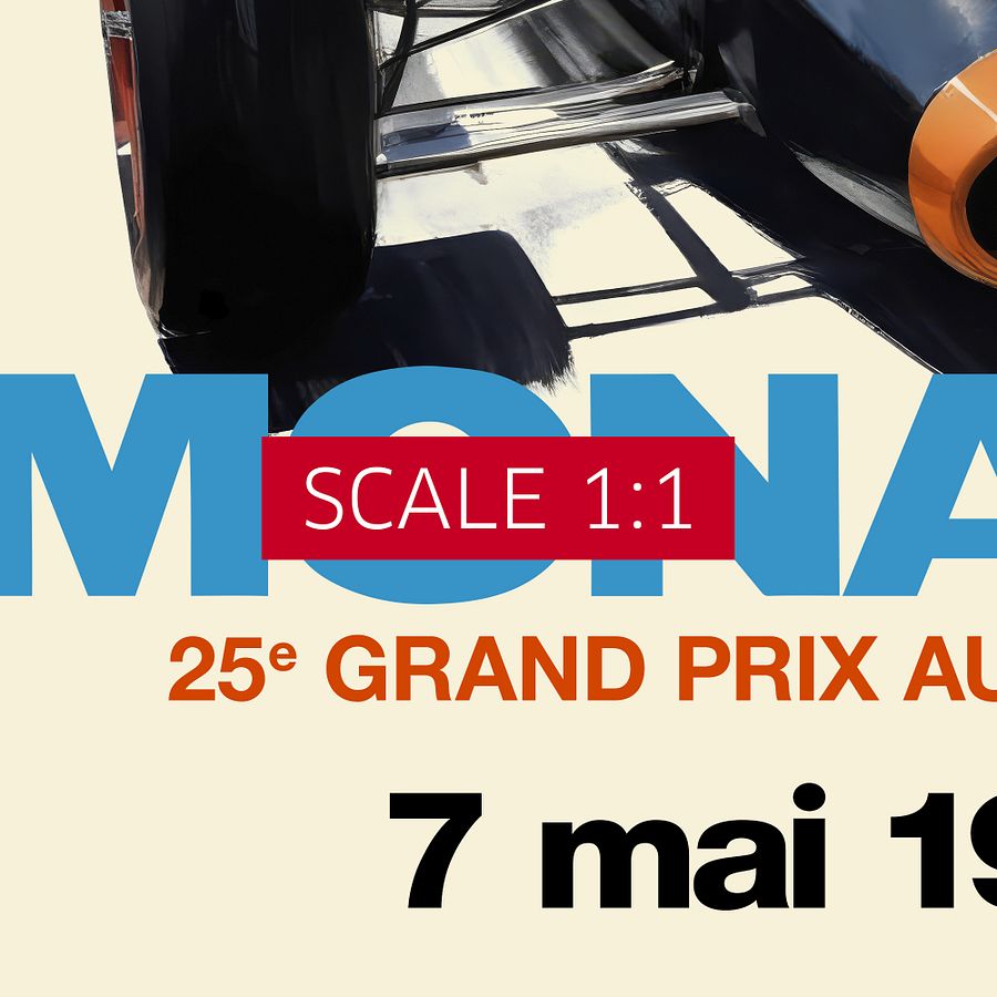 Monaco Grand Prix 1967 Poster — Vintage F1 Racing Wall Art, Retro Motorsport Print product image (5)