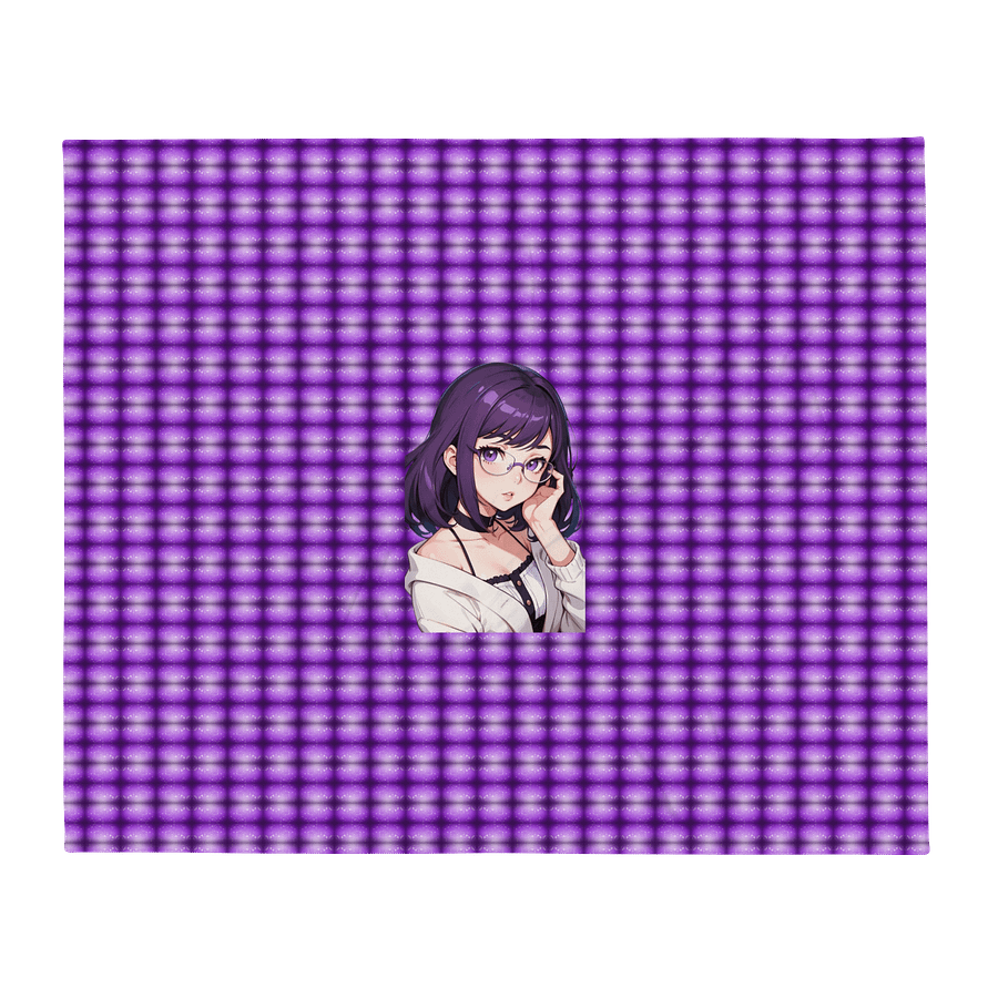 (Purple WAIFU) K Throw Blanket product image (1)