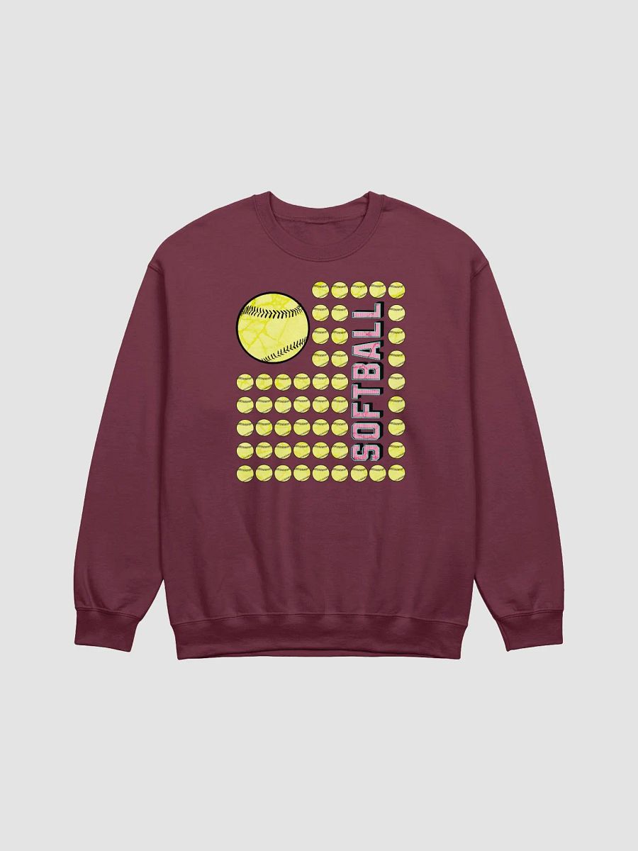 US Flag Softball Swag Crewneck Sweatshirt product image (9)
