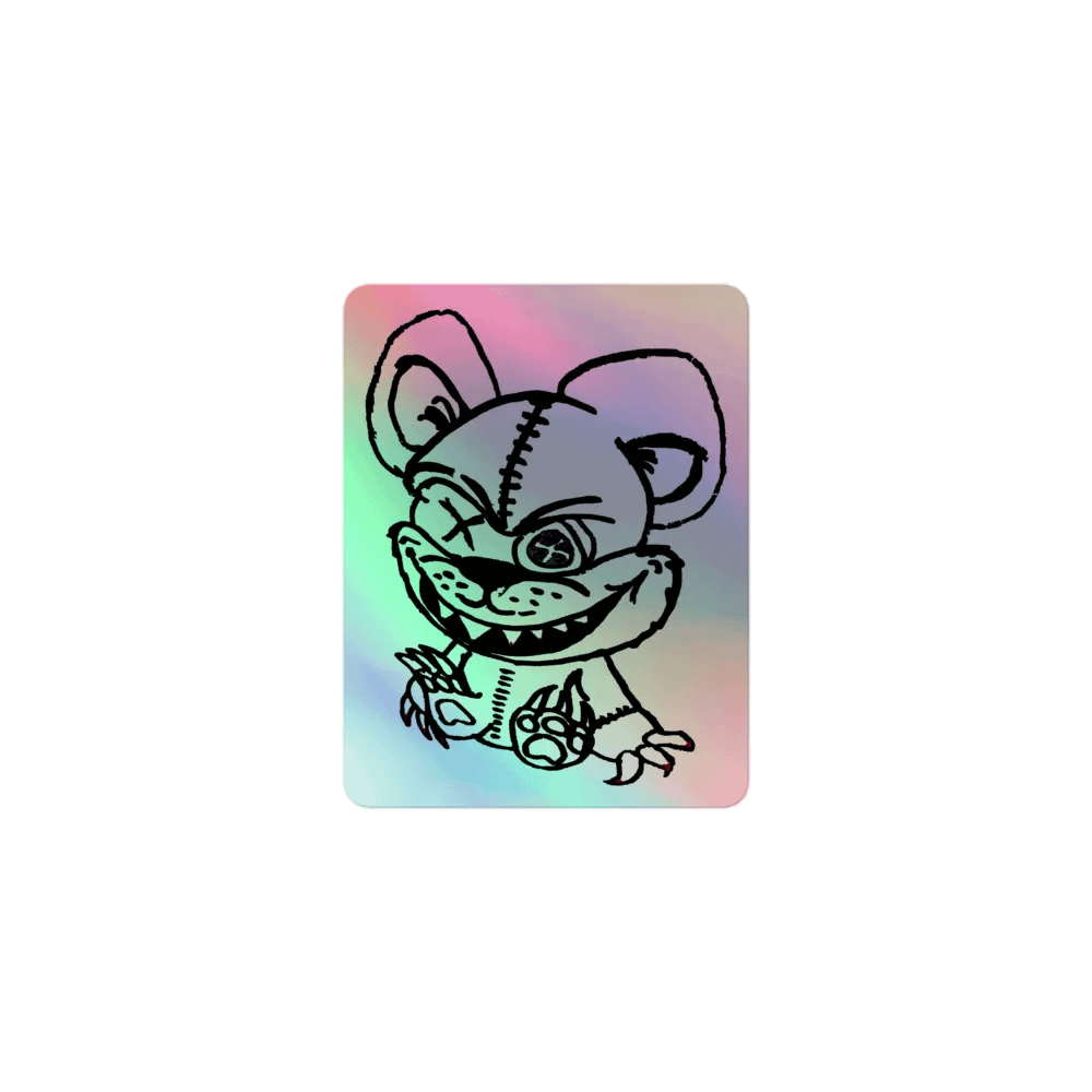 Evil Bear Holo Sticker product image (1)