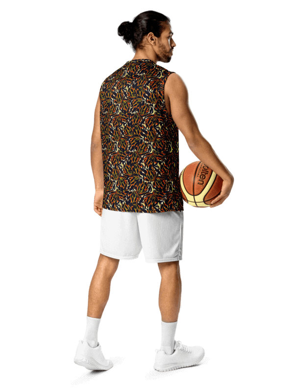 Tiger Flower | Recycled Unisex Basketball Jersey product image (2)
