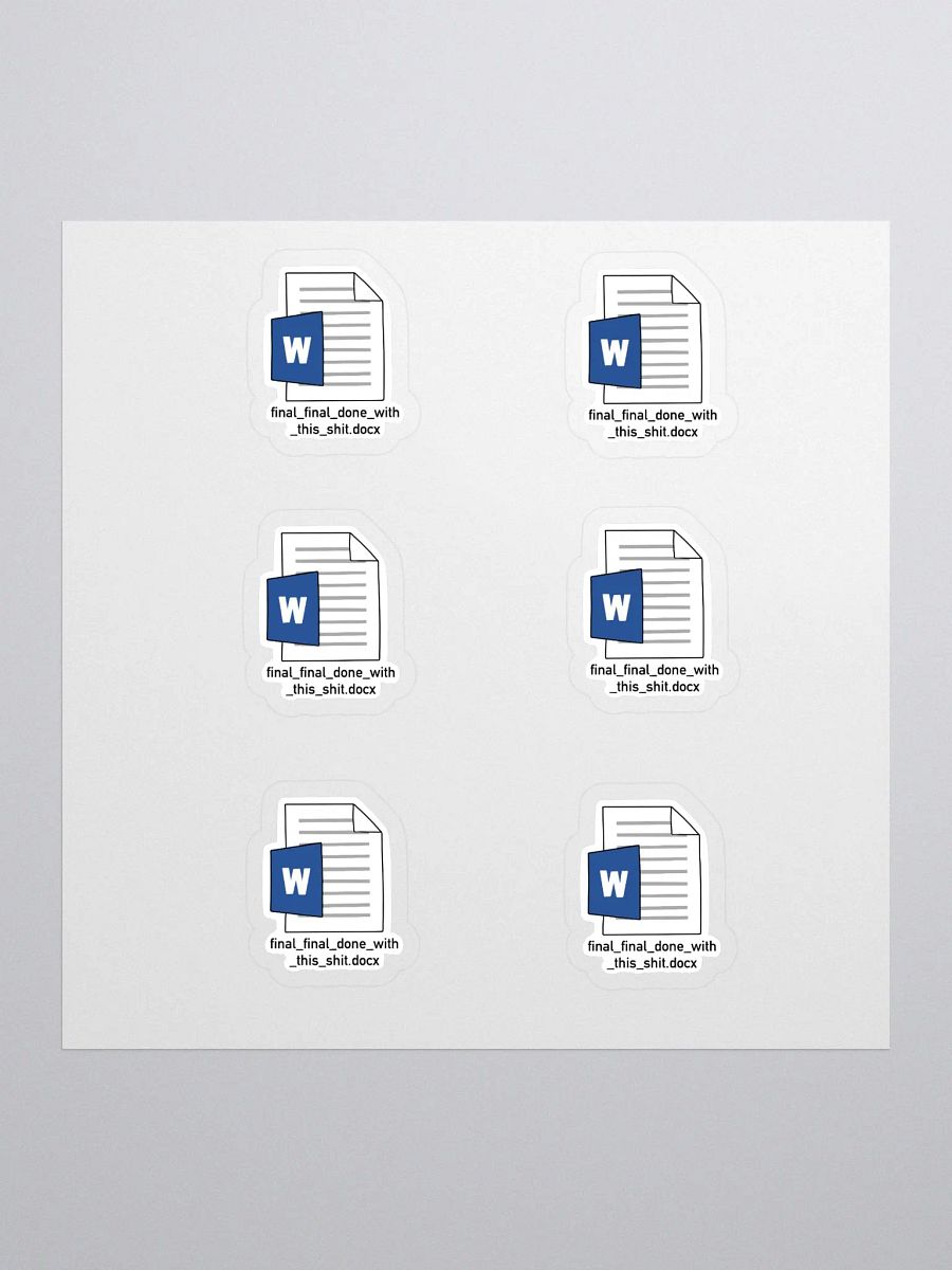 Final Name Sticker (MEDIUM Sheet) product image (1)