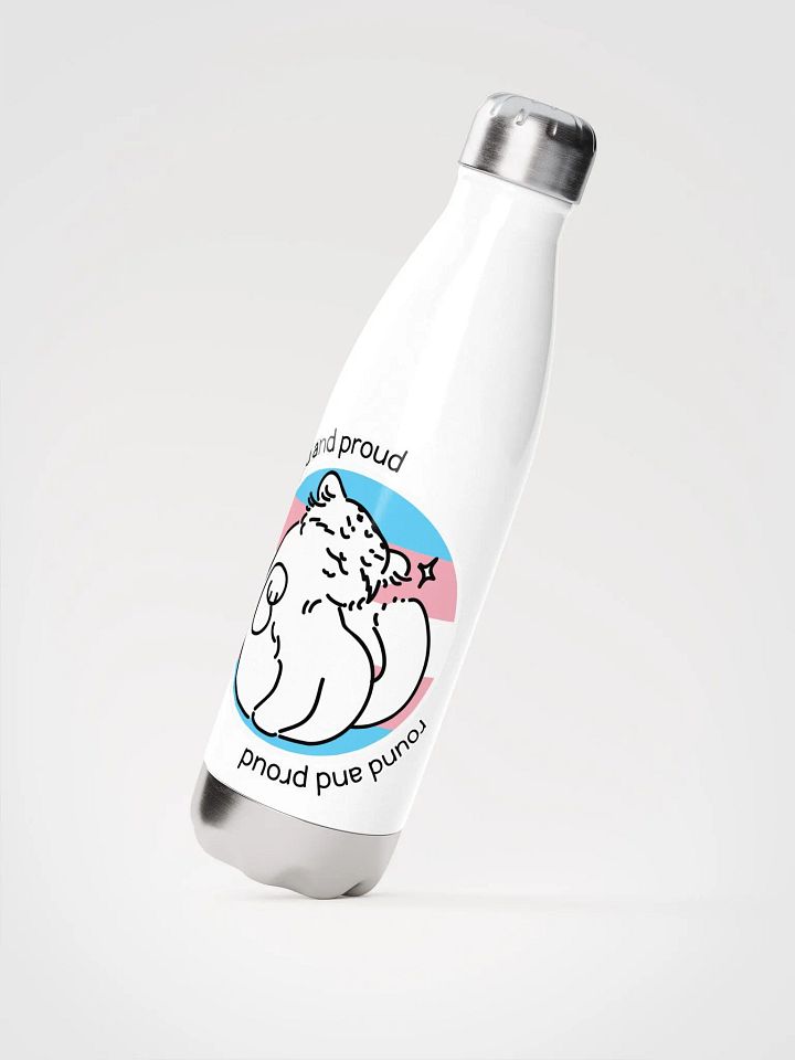 Round and Proud Manul Pride Transgender Version - Bottle product image (2)