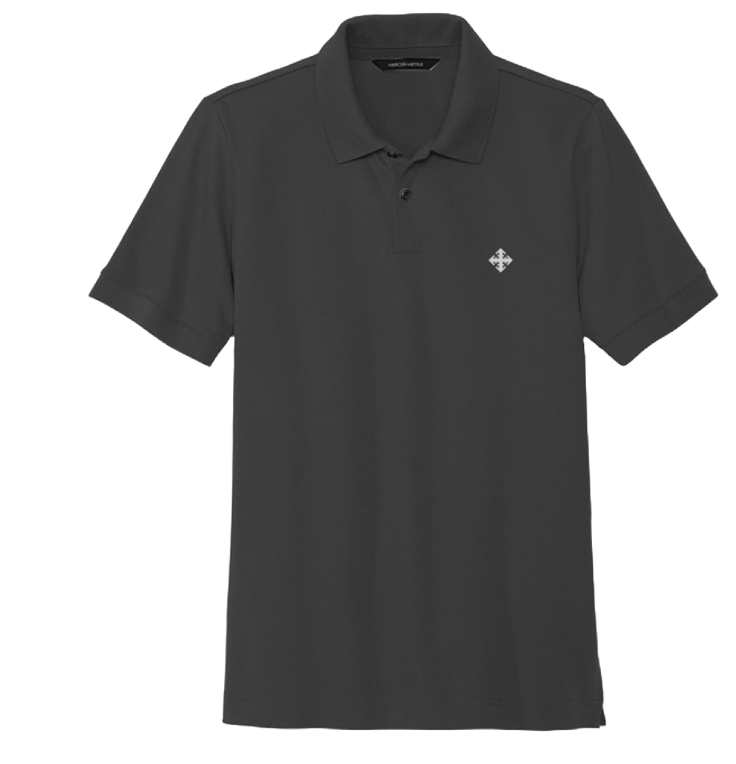 Classic Fit Office Polo Shirt (Black) product image (1)