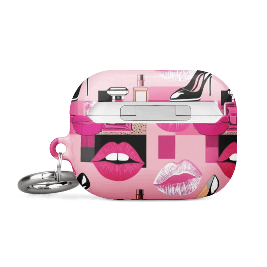 Chic Pink Grid AirPods® Case product image (3)