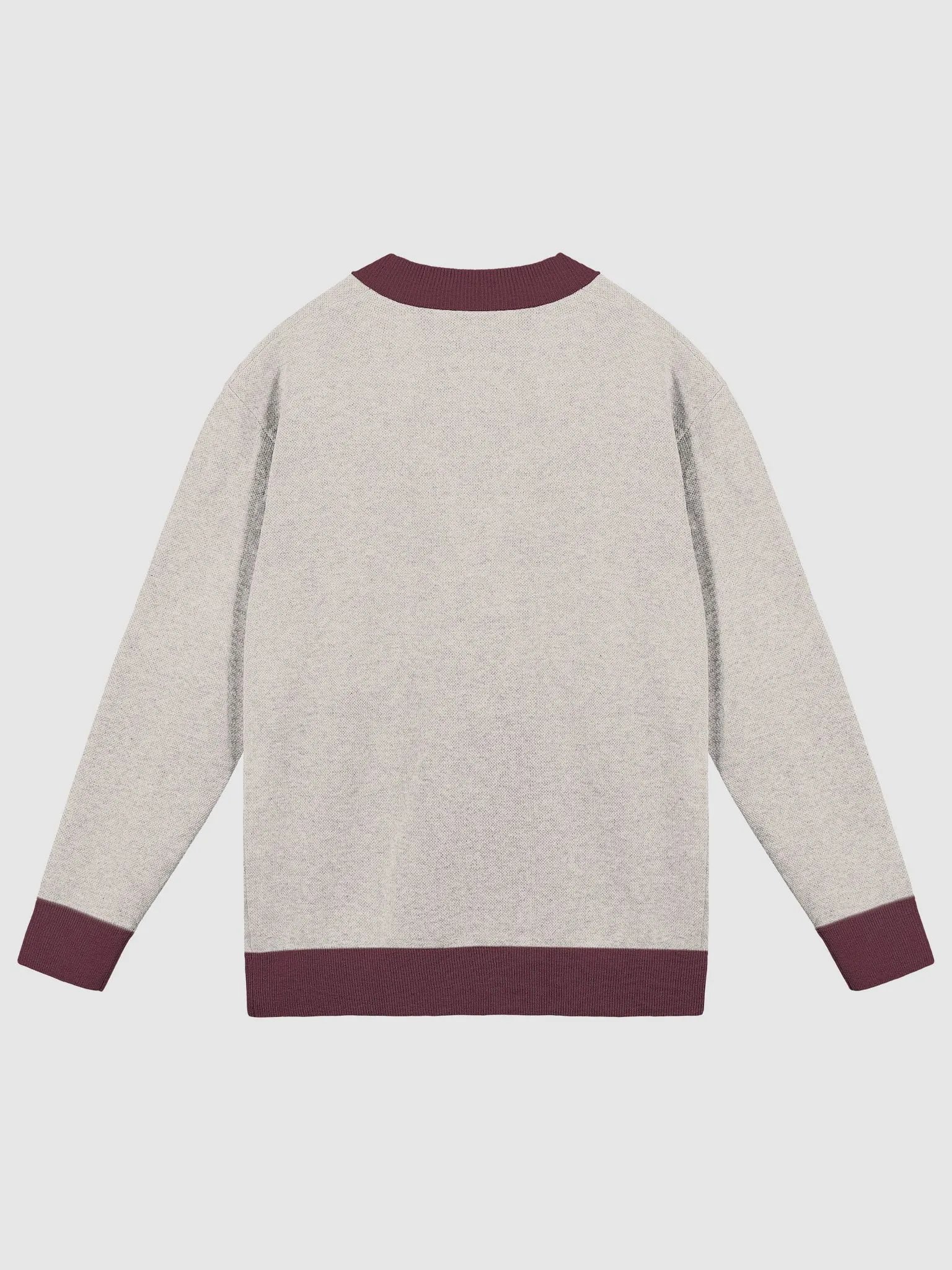 Bubbly and a B*tch (taupe and maroon sm. design) knitwear cardigan product image (7)
