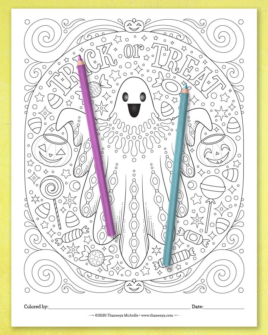Halloween Coloring Pages product image (9)