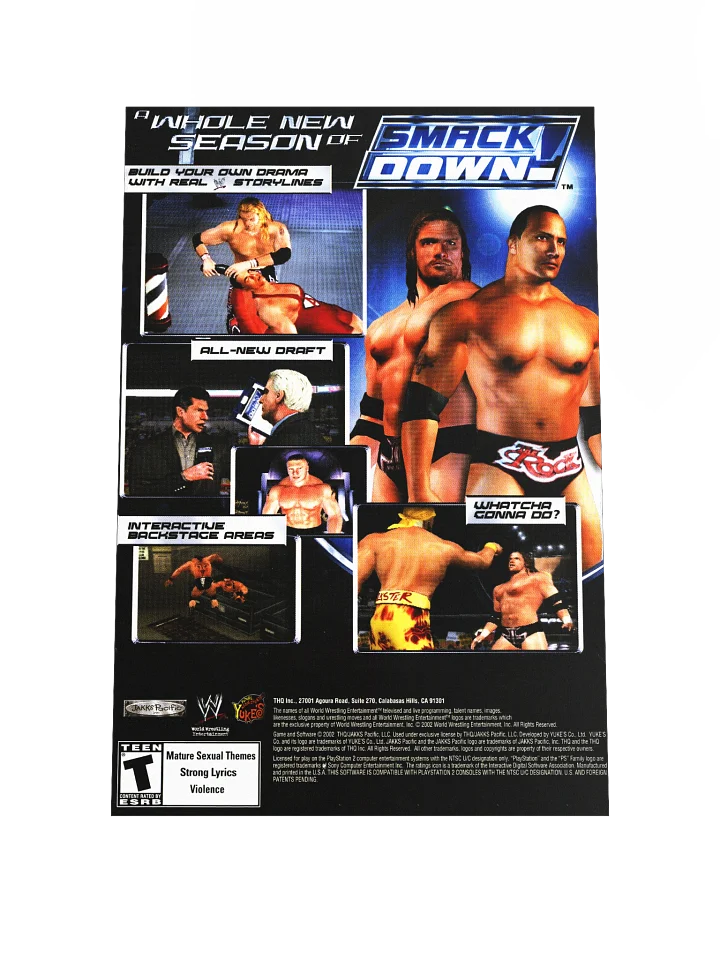 SmackDown! Shut Your Mouth (PS2) - Promotional Poster/Flyer product image (1)