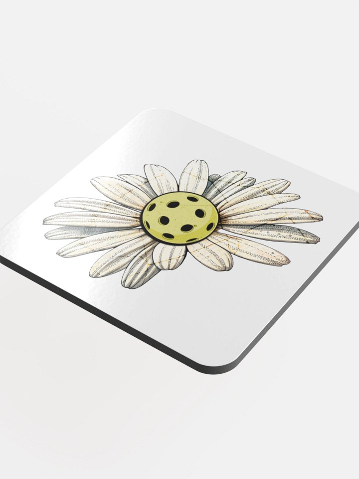 Flower Daisy Pickleball Dreams Glossed Coaster product image (1)