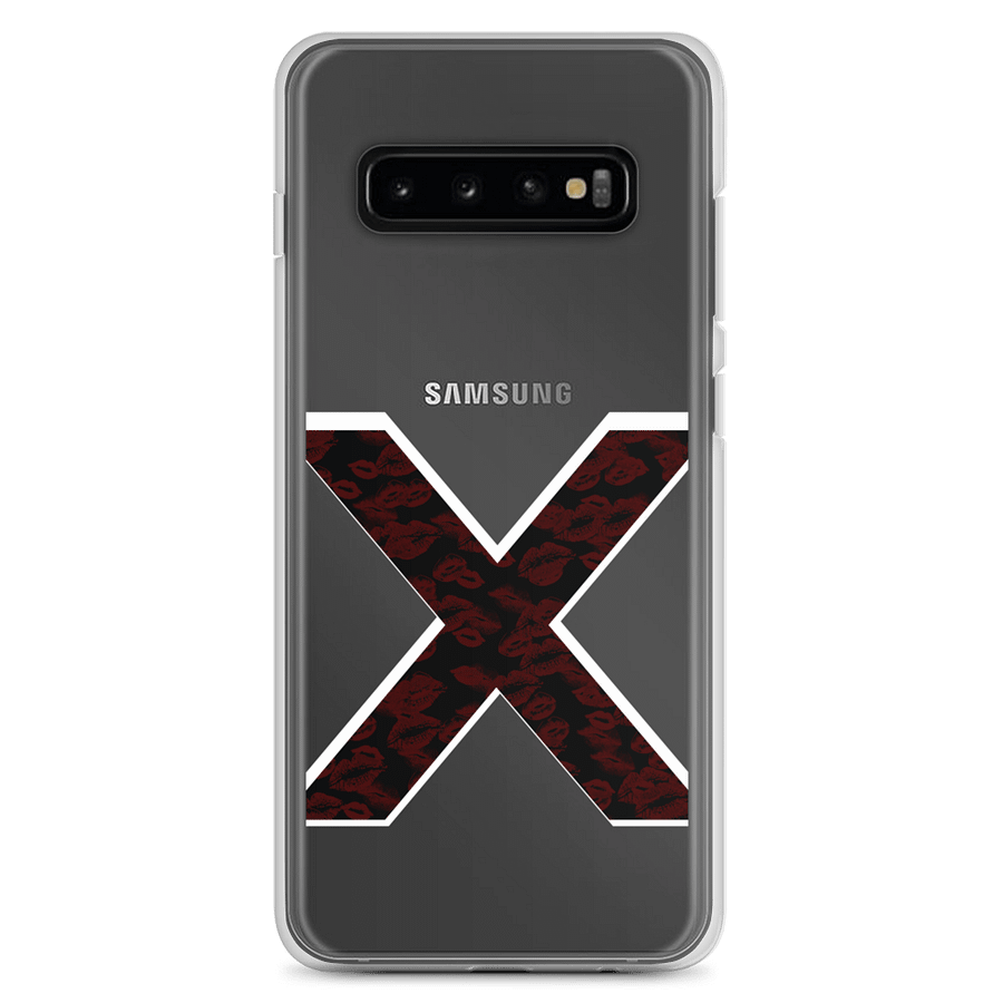 Black X Subtle Red Lipstick Kisses Phone Case S product image (2)