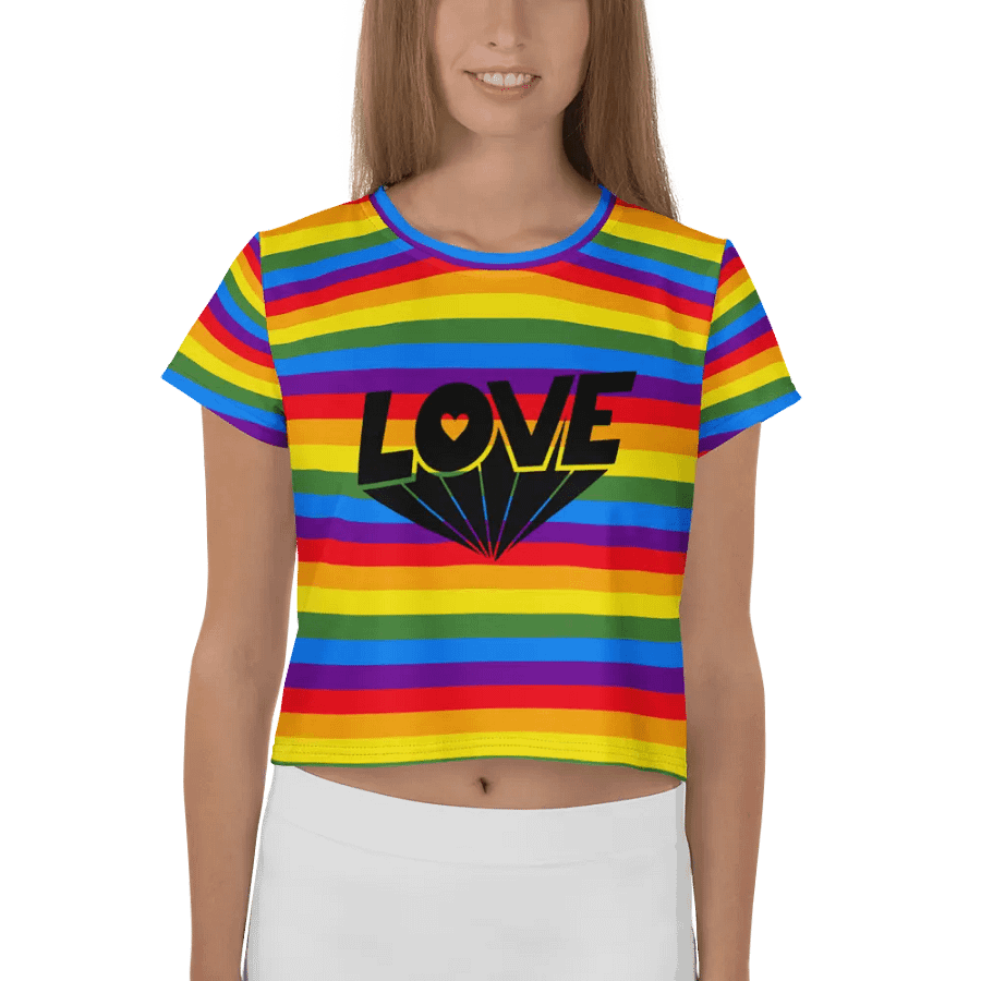 Love Diamond All-Over Crop Tee product image (1)