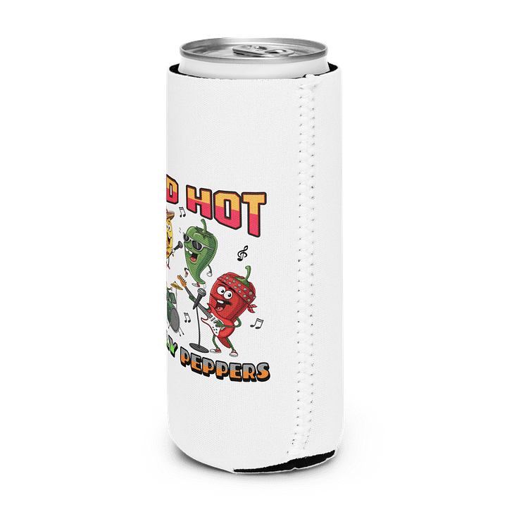 Red Hot Silly Peppers Sizzling Band Can Cooler product image (2)