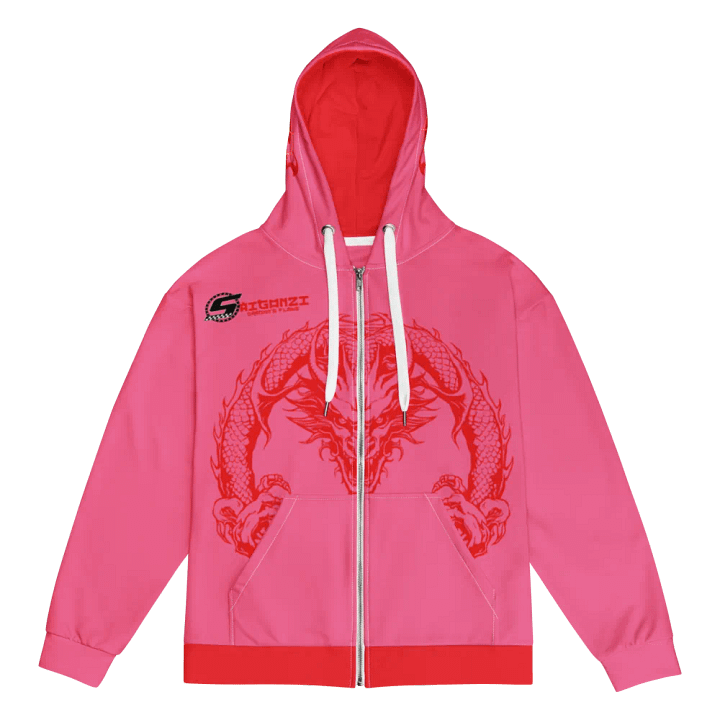 pink Dragon 5 Zip Hoodie product image (1)