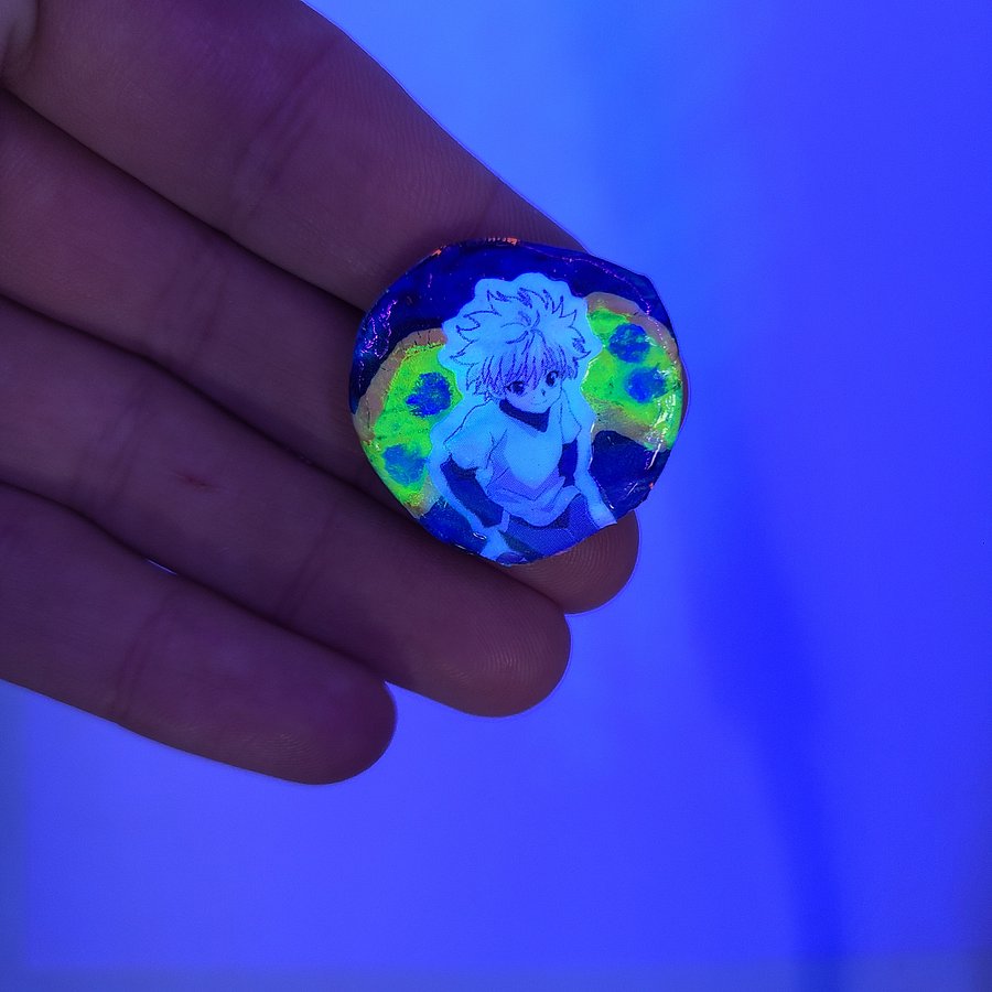 Killua HunterxHunter bottle cap pin product image (3)