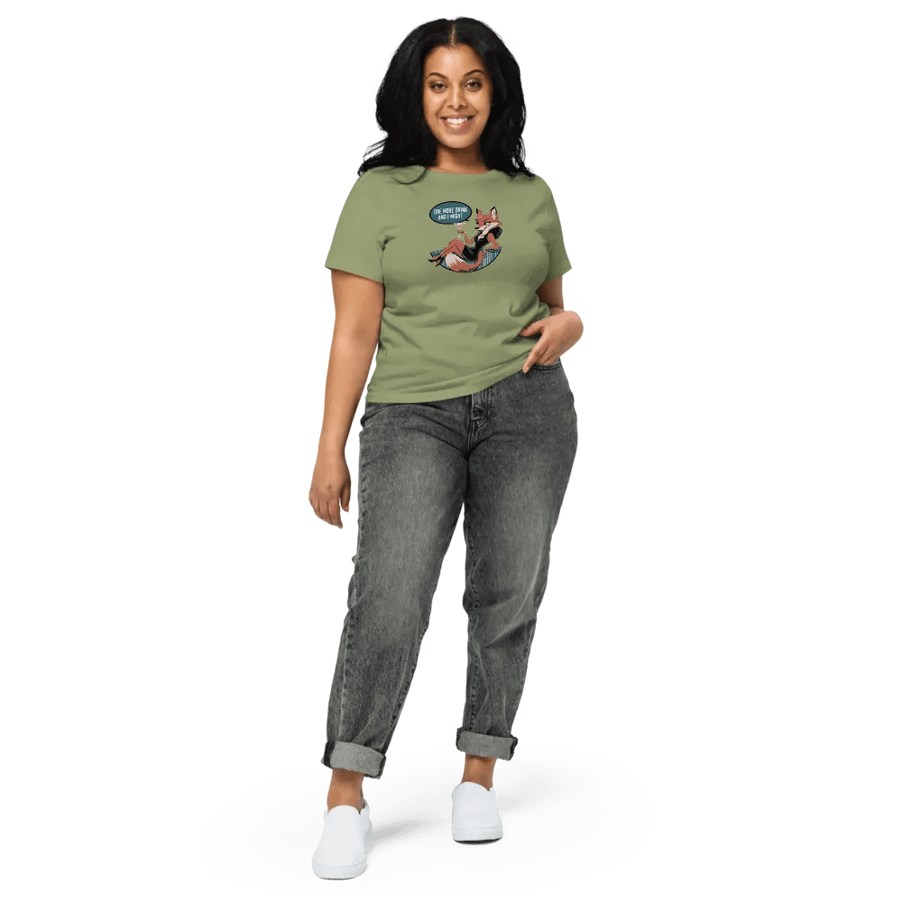 One More Drink And I Might Vixen Short Waist Tee product image (17)