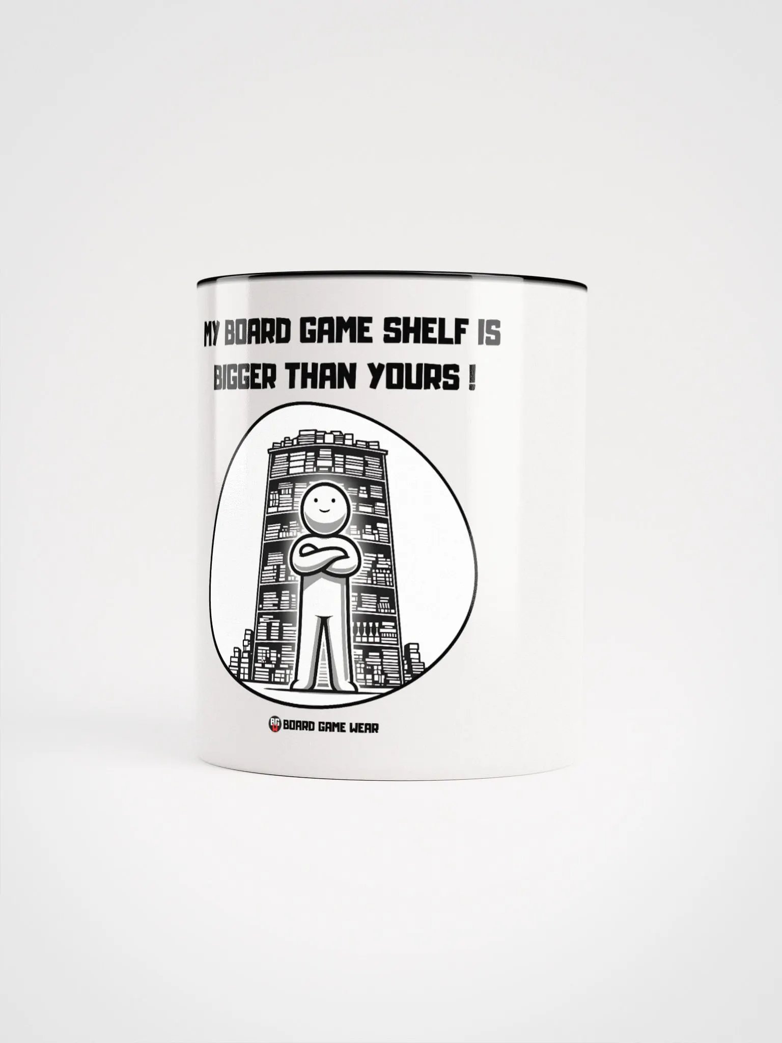 My Board Game Shelf is bigger than yours! | White Ceramic Mug with color on the inside product image (59)